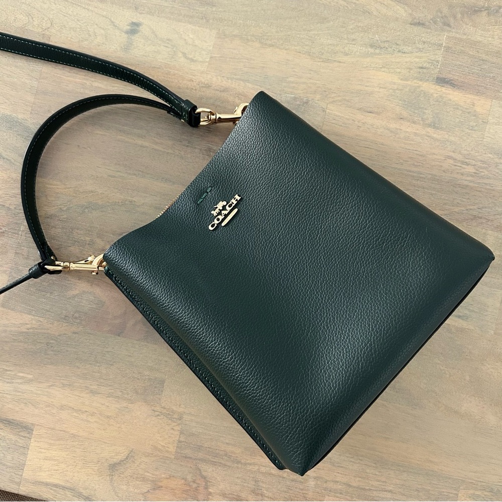Coach Dark Green Mollie bucket Bag